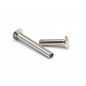 Rivets semi-tubulaires en acier inoxydable, tailles personnalisables, norme ISO, finition brillante, marque Saitong, pour quincaillerie de meubles et de portes - Product Image 3