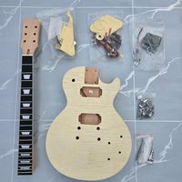 Electric Guitar Body DIY Customized Semi-finished Accessories with Strings for Musical Instruments