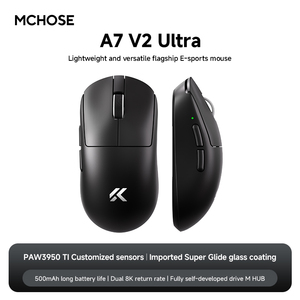 MCHOSE A7V2 High-End Lightweight Optical Sensor Wireless <b>Mouse</b> Tri-Mode Connectivity RGB Backlit Gaming Esports Office Use (3395 - Product Image 5