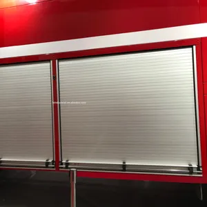 Portes coulissantes en aluminium, diviseur de porte à roulement, pour camion de pompiers/véhicule