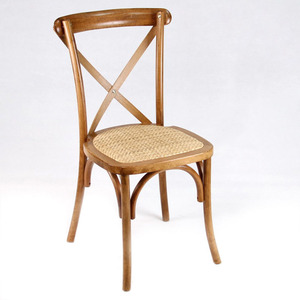 Sedie da pranzo in legno di Rattan per soggiorno mobili da giardino decorazione di nozze X sedia a croce posteriore - Product Image 1