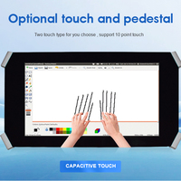 Table tactile interactive intelligente AWSTOUCH 43/55/65 pouces, écran LCD capacitif multi-touch 10 points pour restaurants, musées et expositions