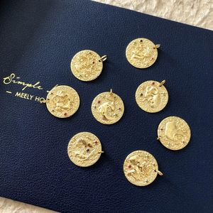 Collier pendentif en or véritable 18 carats avec chaîne, motif constellation, certifié Xinfly - Product Image 4