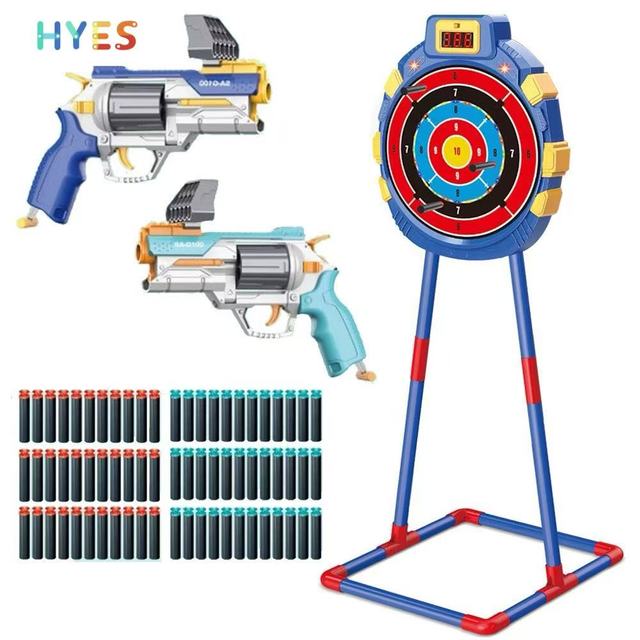 HUIYE Kids Toys Gun Electronic Scoring Target Shooting Game Toy for Kids Boys