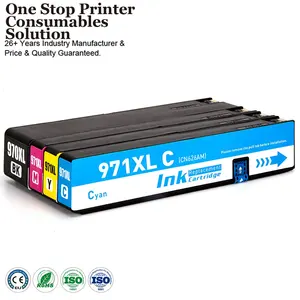 Cartucho de tinta para impresora HP Officejet Pro X451dn X551dw, 970XL, 970XL, 971XL, Compatible con inyección de tinta prémium, 971