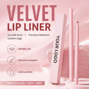 Waterproof Mineral Non-<b>Stick</b> Pencil Matte Creamy Lip Liner Organic MSDS Certified Regular Size Long-Lasting for Party Makeup - Product Image 1