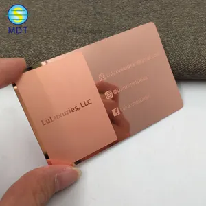 DU Rose Gold Visiting Business Card Metal