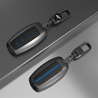Étui de clé Haval H6 de luxe en alliage de zinc, design rayé, résistant aux rayures pour H6/F7/H9, nouvelle coque de voiture avec boucle