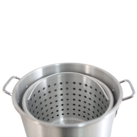 Friteuse à dinde commerciale classique économique, en métal, pour la cuisson des écrevisses et des fruits de mer, seau de cuisson, pot en aluminium, panier, gaz