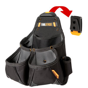Free Sample FTool Belt Adjusts 29 Inches to 54 Inches Leather <b>Heavy</b> <b>Duty</b> Tool Pouch Bag with Dual Hammer Loops Tool Bags - Product Image 6