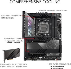 Nueva Placa Base R-ROG CROSSHAIR X670E HE-RO, Socket AM5, Compatible con CPU 7000, DDR5, Placa Base para Juegos de PC, en Stock - Product Image 2