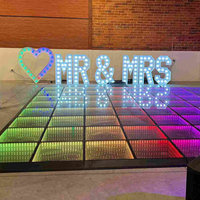 Piste de danse LED interactive portable RGB pour jeux d'enfants en extérieur