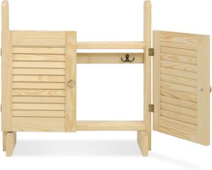 Grande <span class=keywords><strong>Stalla</strong></span> Doppia per <span class=keywords><strong>Cavalli</strong></span> con Porte, Unità di Stoccaggio e Esposizione in Legno per Cavallucci e Organizzazione della Stanza dei Giochi - Product Image 3
