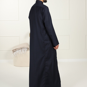 Di alta qualità Thobe <span class=keywords><strong>uomo</strong></span> <span class=keywords><strong>oversize</strong></span> musulmano nero islamico abbigliamento musulmano abiti per gli uomini lungo stile Abaya - Product Image 2