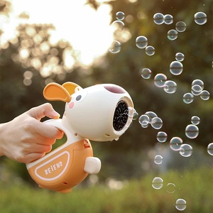 OEM simpatico cane e anatra cartone animato bolla macchina soffiatore automatico portatile pistola a bolle per bambini all'aperto giocattoli e regali - Product Image 2