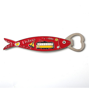 Portugal <span class=keywords><strong>Lisbonne</strong></span> alliage goutte à goutte huile poisson en forme de réfrigérateur autocollant décapsuleur poisson en forme de Souvenir en gros aimant de réfrigérateur - Product Image 6