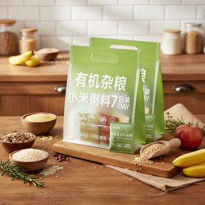 Paquete de Desayuno Orgánico Nihewan, 7 Días de Sopa de <span class=keywords><strong>Cereales</strong></span> Multigrano Secos, <span class=keywords><strong>Sin</strong></span> Aditivos, Personalizable, 700g, 100% Puro y Natural - Product Image 1