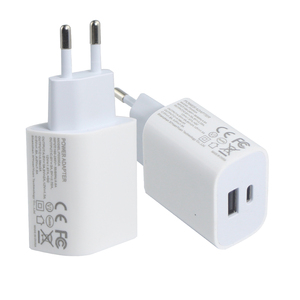 PD20W ปลั๊ก EU ชนิด-C USB พอร์ตคู่บล็อกชาร์จเข้ากันได้กับอุปกรณ์ทั้งหมด - Product Image 4