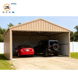 Garage moderne en acier léger personnalisé Atelier préfabriqué Structure voiture hangar avec installation rapide et 1 an de garantie - Product Image 4