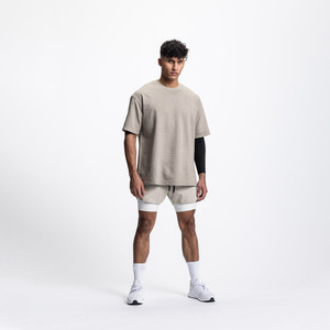 Celana Lari Pria Custom Logo 2 in 1 Fitness, Bernapas, Cepat Kering, 95% Poliester 5% Spandex, Jaring Lapis Ganda, Pinggang Tinggi dengan Tali Serut - Product Image 6