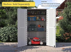 Abri <span class=keywords><strong>de</strong></span> <span class=keywords><strong>jardin</strong></span> extérieur en résine plastique imperméable à double couche surélevé, vente en gros d'usine, avec construction en plastique durable - Product Image 4