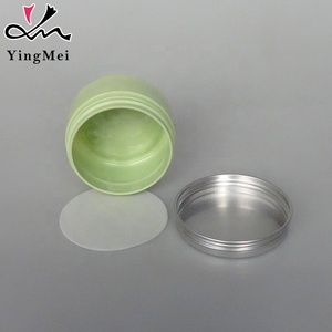 Tùy chỉnh thiết kế nóng bán tùy chỉnh bán buôn Cyan chậu mỹ phẩm <span class=keywords><strong>Jar</strong></span> cơ thể chà container rỗng Pet nhựa lọ với nắp nhôm - Product Image 3