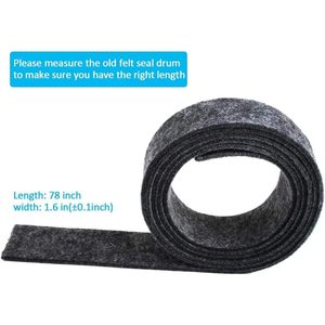 Black Felt <b>Seal</b> <b>Strip</b> For Dryer Drum Replacement 33001807 Replaces Part Number AP4043269 AH2035631 EA2035631 PS2035631 - Product Image 5