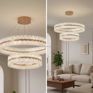Lámpara de Araña Moderna para Sala de Estar, Estilo Medio Oriente, 50+80cm, Diseño Único de Doble Anillo, 200W, Iluminación Ultrabrillante, 2026 - Product Image 5