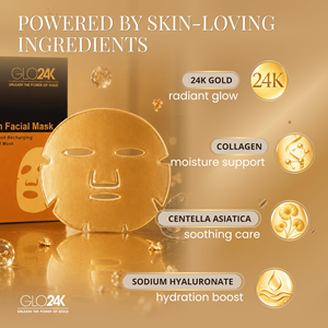 Masque facial hydratant et nourrissant au collagène et or cristallin 2026 avec logo personnalisé pour le visage et le corps - Product Image 2