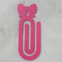 Marque-page créatif en forme de trombone pour carnet, porte-cartes, fournitures scolaires, motif uni et mignon