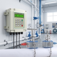 Medidor de Flujo Ultrasónico de Líquido KFBST para Agua Refrigerada, Precisión del 1%, Tipo Abrazadera, con Salida RS485, Modelo BSTTUF-2000S OEM