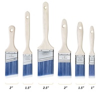 Pinceles de pintura de alta calidad, personalizados, de la marca Purdy, con mango de madera, tipo Angel Brush, en diferentes tamaños.