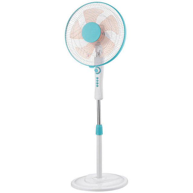 Electric 16-Inch Powerful Plastic Air Cooling Fan 3-Speed Adjustable Oscillation Timer Energy Efficient Quiet Household