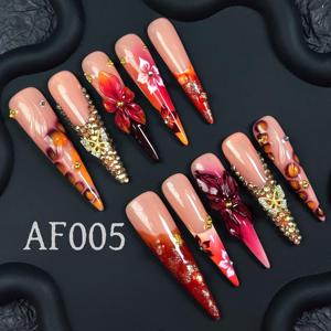 Vente en gros usine – Ongles artificiels en acrylique faits main, couleur personnalisée, de luxe, réutilisables, à presser, pour <span class=keywords><strong>manucure</strong></span> 3D et nail art - Product Image 4