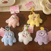 Nouvel arrivage de porte-clés en peluche petit monstre de conception de dessin animé en matériau écologique pour les affaires d'installation de décrochage