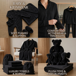 Tela de terciopelo de alta calidad, color negro, 240 g/m², tejido de punto peinado orgánico, 100 % algodón, para prendas de vestir, fabricada a granel en Turquía. - Product Image 2