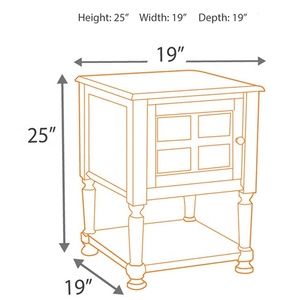 <strong>White</strong> Modern Wooden Side <strong>End</strong> <strong>Table</strong> - Product Image 4