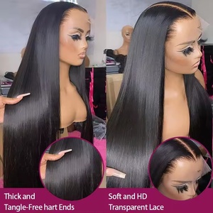 Peruca Frontal de Renda HD Sem Cola 13x6, Cabelo Humano Virgem Vietnamita Cru, com Cutícula Alinhada, Liso Absoluto - Product Image 2