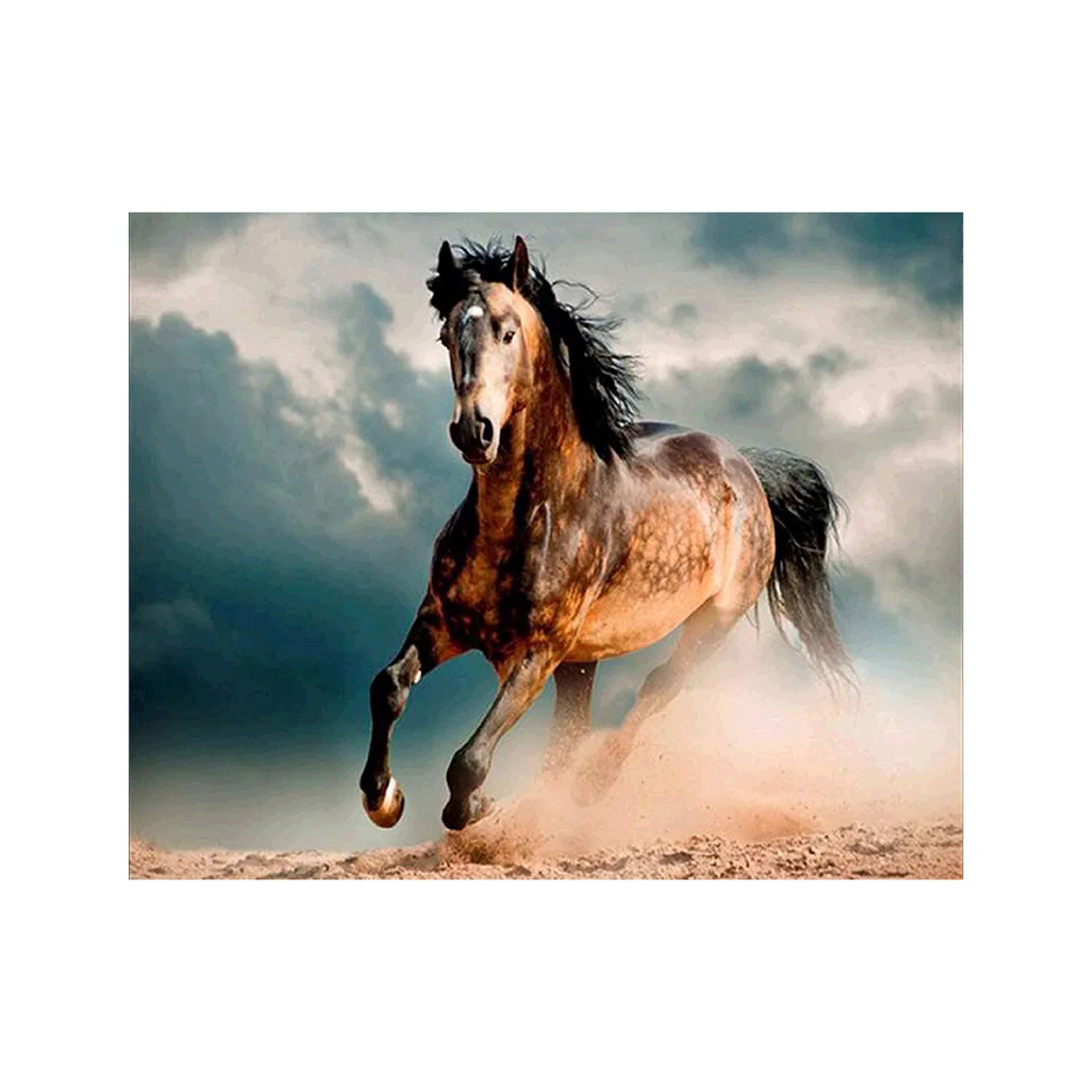 Verf Jongen Goede Prijs Hoge Kwaliteit Running Paard Diamant Schilderij, 40*50 Slaapkamer Decoratie Schilderen, diy Handgemaakte Schilderij