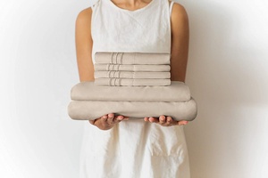 Vua Kích Thước Tùy Chỉnh Bộ Đồ Giường Duvet Cover Set 6 Mảnh Đặt Sang Trọng Tấm Ga Giường Thêm Mềm Mại Thoáng Khí Khách Sạn Sheets Set Bộ Đồ Giường Mền - Product Image 3