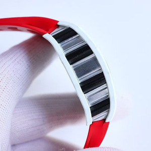 High-<b>end</b> designer custom-made carbon fiber dial power reserve display Tonneau-shaped Tourbillon men's sports watch - Product Image 5