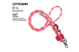 Correa para llevar el teléfono móvil con hebilla ajustable de cuero PU, cordón cruzado para el cuello, cordón con logotipo personalizado. - Product Image 6