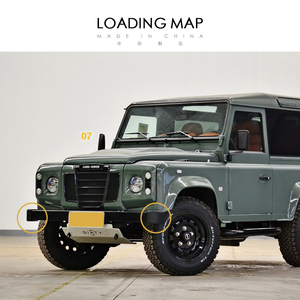 Accessori <span class=keywords><strong>Auto</strong></span> Sportive Fuoristrada 4x4 Parti Carrozzeria <span class=keywords><strong>Paraurti</strong></span> Anteriore in <span class=keywords><strong>Gomma</strong></span> Anti-Collisione Protezione per Land Rover Defender - Product Image 5