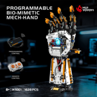 Ensemble de blocs de construction robotisés motorisés H1001, 1628 pièces, application et télécommande, jouet STEM programmable pour les enfants de 8 ans et plus