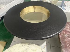 Bàn cà phê đá cẩm thạch tròn <span class=keywords><strong>hi</strong></span>ện đại với khung thép Thiết kế bền và thân thiện với môi trường cho phòng khách và trang trí khách sạn - Product Image 5