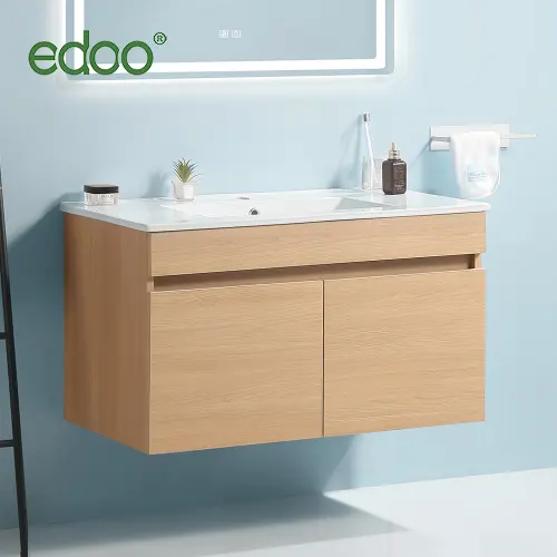 Meuble sous-vasque moderne de luxe en bois bon marché avec lavabo design personnalisé vente en gros Chine usine à bas prix