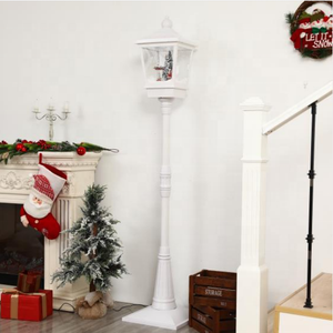 Farol led vintage de Navidad con nieve que sopla para decoración navideña - Product Image 2