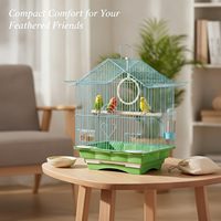 Grande cage à oiseaux en métal, cage à perroquets avec loquet fiable, petit enclos intérieur pour animaux de compagnie pour appartements, fournisseur en gros