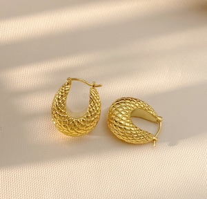 Pendientes de Oro de 18K Xinfly, Pendientes de Oro Real Au750, Pendientes para Mujer, Joyería Fina para Bodas, Uso Diario, Regalo - Product Image 1