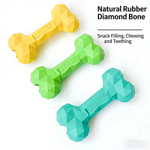 BPA İçermeyen Doğal Kauçuktan Doldurulabilir Köpek Çiğneme Oyuncağı Dayanıklı Agresif Çiğneyici Oyuncak Fıstık Ezmesi Ödüllü Oyuncak Küçük Orta Büyük Köpekler İçin - Product Image 2